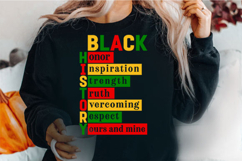 Black History Words Black History Silhouette Svg Design Product Image 3
