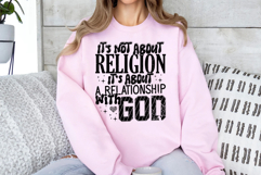 It's Not About Religion SVG, Faith PNG Product Image 3