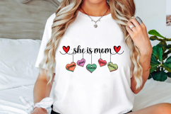 she is mom strong brave fearless lovely beautiful Svg Product Image 1