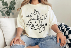 Be Thankful Always SVG, Thanksgiving SVG Design Product Image 3