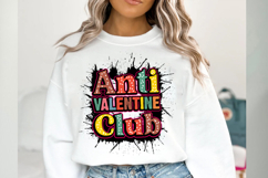 Anti Valentine Club Svg Cut Files Creative Art Product Image 2