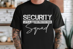 Security Little Sister Protection Squad Svg Design Product Image 3