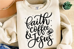 Coffee and Jesus Svg Design Product Image 3