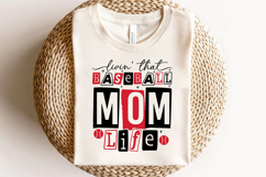 Livin That Baseball Mom Life Svg Cut Files Creative Art Product Image 3