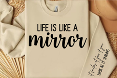 Life is like a Mirror it Smiles at you Svg Design Product Image 3