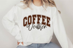 Retro Coffee Weather Glitter Svg Design Product Image 3