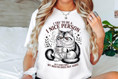 I try to be a nice person Svg Designs Product Image 3