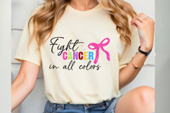 Fight Cancer in All Colors Svg Cut Files Creative Art Product Image 1