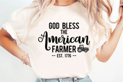 God Bless the American Farmer Svg Design Product Image 1