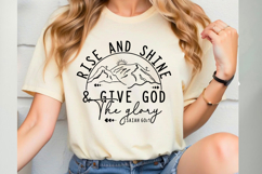 Rise And Shine &amp; Give God the Glory Svg Cut Files Product Image 4
