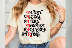 Funny Caring Stern Honest Reliable Strong Svg Product Image 1