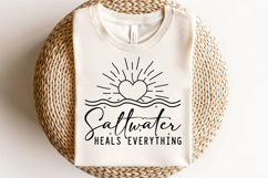 Saltwater Heals Everything Svg Cut Files Creative Art Product Image 4