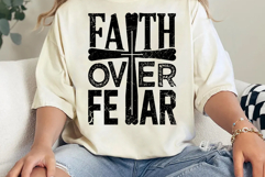 Faith over Fear SVG PNG, Christian Product Image 4