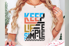Keep Life Simple Svg Cut Files Creative Art Product Image 4