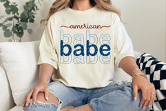 American Babe Svg Cut Files Creative Art Product Image 3