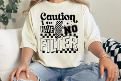 Caution I Have No Filter Svg Cut Files Creative Art Product Image 4
