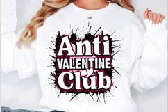 Anti Valentine Club Svg Cut Files Creative Art Product Image 3