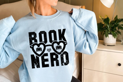 Book Nerd Svg Cut Files Creative Art Product Image 1