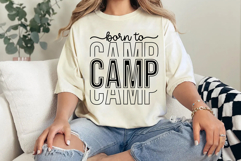 Born to Camp Svg Cut Files Creative Art Product Image 4