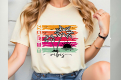 Salty Vibes SVG, Summer Quotes SVG PNG Product Image 1