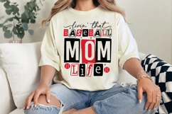 Livin That Baseball Mom Life Svg Cut Files Creative Art Product Image 4