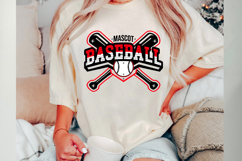 Mascot Baseball Svg Cut Files Creative Art Product Image 1