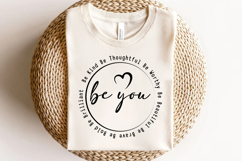 Be You SVG PNG, Motivational Quotes SVG Product Image 4