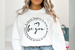 Be You SVG PNG, Motivational Quotes SVG Product Image 5