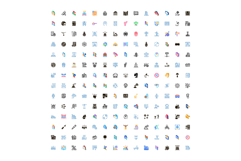 Large collection of diverse pictograms across various themes Product Image 1