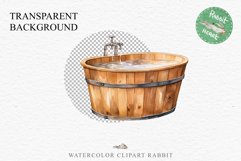 Laundry Tub Cozy Cottagecore Farm Bucket Village Wooden Sink PNG Nursery wall art card making collage printable decor junk journal sublimation Scrapbooking  watercolor Cozy Cottagecore Laundry Tub Village Wooden Sink House PNG clipart, farm barn village