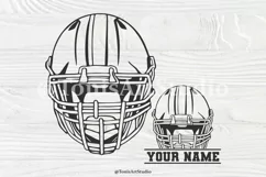 football helmet svg, football monogram, svg cut files Product Image 1