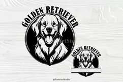 Golden Retriever Svg, Dog Mom Svg, Cut Files, Dog Face Svg Product Image 1