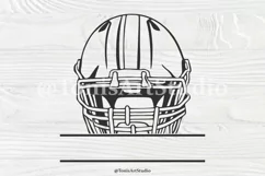 football helmet svg, football monogram, svg cut files Product Image 3