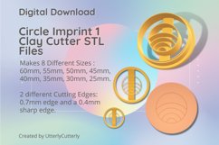 Circle Design 1 Earring Clay Cutter - Cookie Cutter Stl Product Image 1