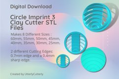 Circle Design 3 Earring Clay Cutter - Cookie Cutter Stl Product Image 1