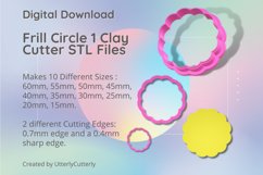 Frill Circle 1 Earring Clay Cutter - Cookie Cutter STL File Product Image 1