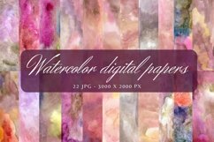 Watercolor digital papers bundle|Watercolor textures bundle Product Image 3