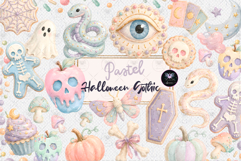 Halloween Gothic Pastel Clipart Product Image 1