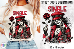 Anti Valentine Gnomes Sublimation Bundle, Sassy Quotes Product Image 3
