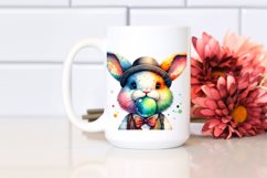 Vibrant Bunny Blowing Chewing Gum | Sublimation | Clipart Product Image 2