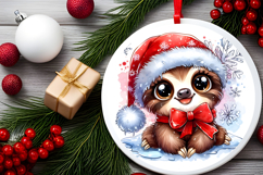 Round Christmass Ornament PNG Product Image 2