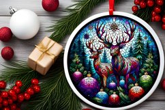 Round Christmas Ornament Sublimation|Clipart Product Image 1