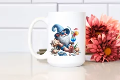 Gnome Silling Beach Wear Holding Cocktail | Sublimation | Product Image 2