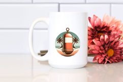 Vintage Tropical Island Beachbuoy | Sublimation | Clipart Product Image 2