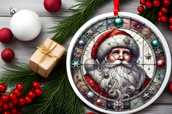 Round Christmass Ornament PNG Product Image 2