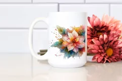Abstract Vibrant Begonia PNG Product Image 2