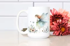 Washed Watercolor Boho Fairy PNG Product Image 2
