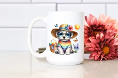 Colorful Puppy Sun es Clipart Product Image 2