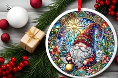 Round Christmas Ornament Sublimation|Clipart Product Image 1