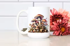 Watercolor Splash Mushroom PNG Product Image 2
